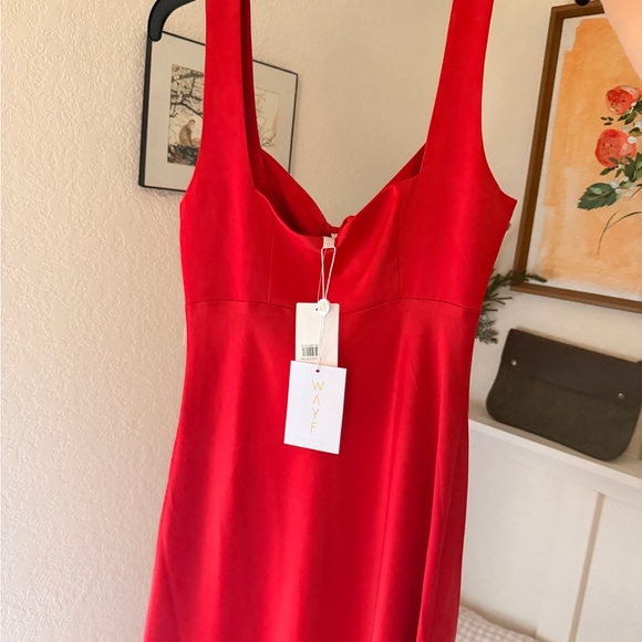 Ways Strapless Corset Midi Scarlet Dress - Picture 5 of 6